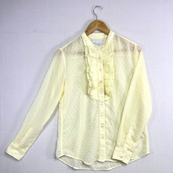 The Shirt - Ruffled Swiss Dot Blouse - Size Small - Elegant & Professional - Picture 1 of 9